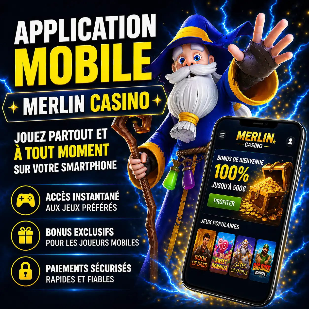 Bonus exclusifs et accès instantané aux jeux mobiles
